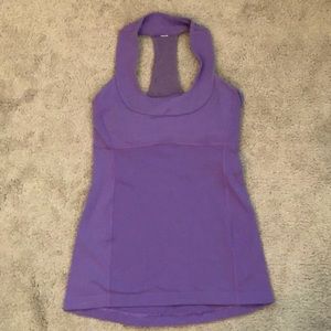 Lululemon purple scoop neck halter top